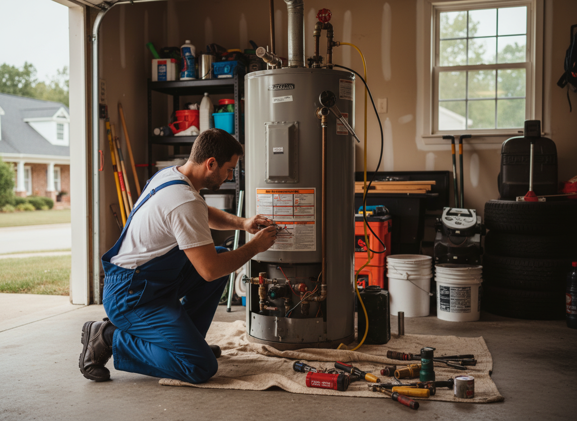 water heater repair in Downtown Greenville